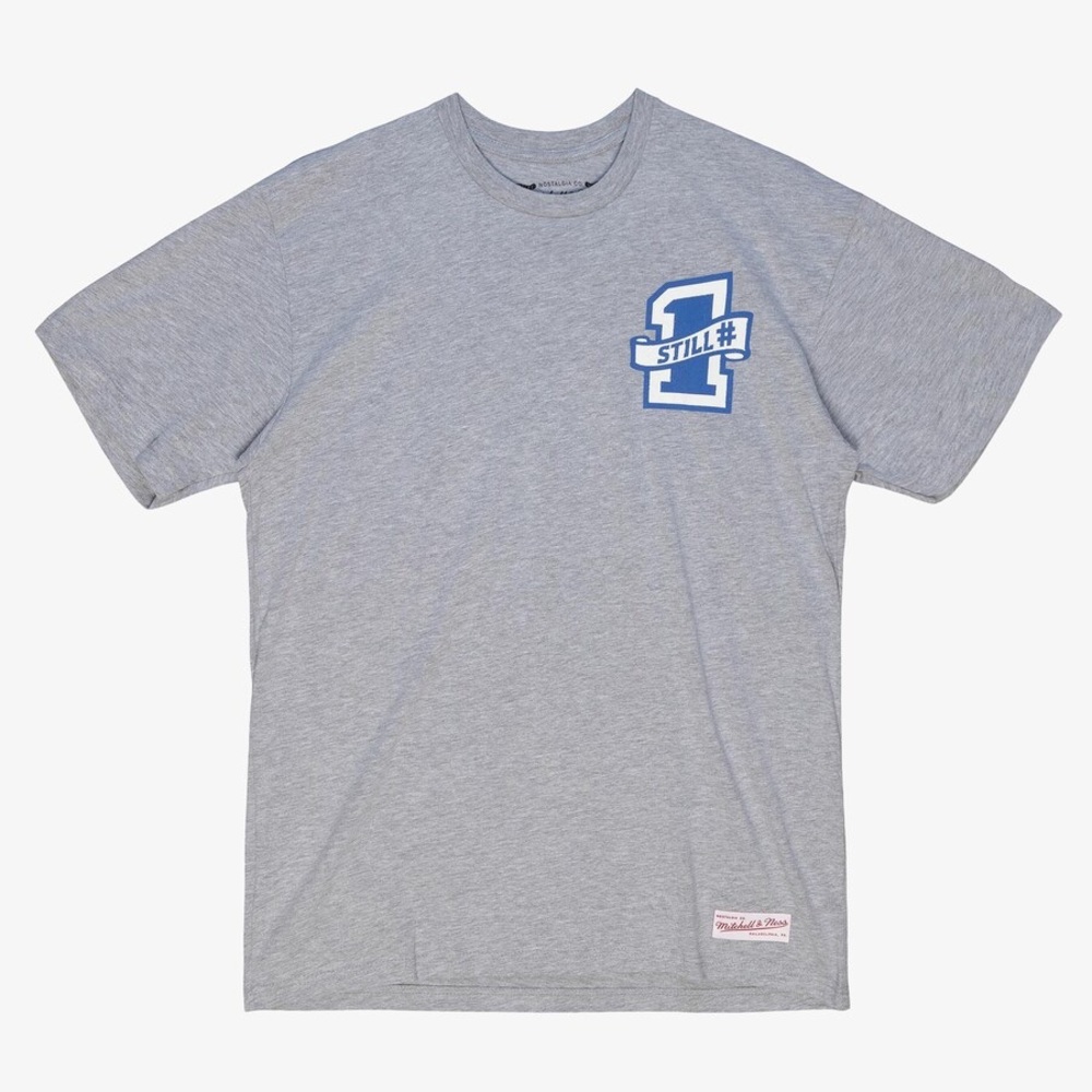 Mitchell & Ness Men's Heather Gray Still #1 T-Shirt Size Large NWT